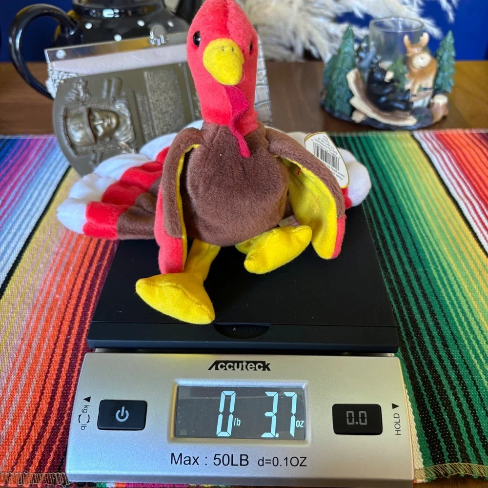 Ty Beanie Baby Gobbles the Turkey 1996 Vintage Plush Style 4034 with Tags